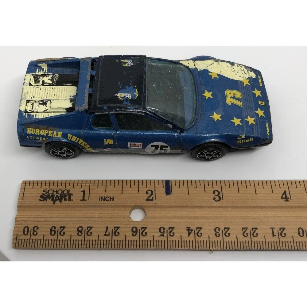Bburago Ferrari 512 BB University Boxer 1:43 Made‎ In Italy 1983 Blue Sponsor
